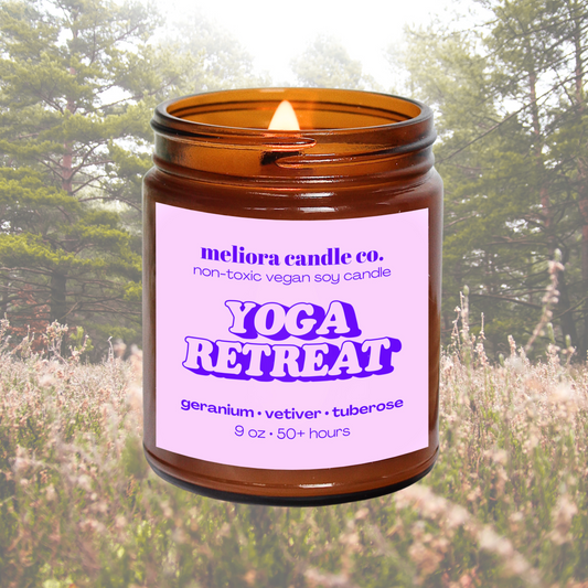 yoga retreat - geranium, vetiver, & tuberose