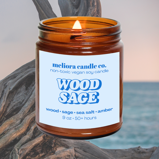 wood sage - wood, sage, sea salt, & amber